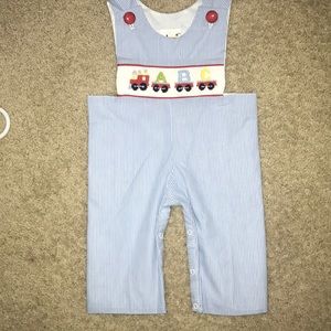 Train smocked longall